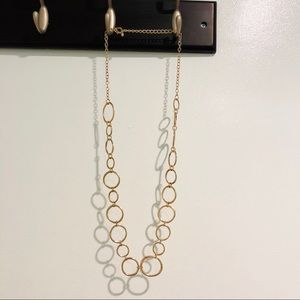 Long circle link necklace